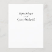 Rustic Calligraphy Wedding Details Enclosure Kaart (Achterkant)