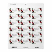 Rustic Calligraphy Wedding RSVP Address Label (Full Sheet)