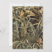 Rustic Camo en Twine Wedding Invitation Kaart (Achterkant)