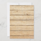 Rustic Camo Wedding Invitation Kaart (Achterkant)