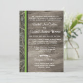 Rustic Camo Wedding Invitations Kaart (Staand voorkant)