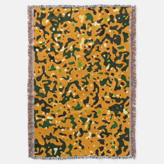 Rustic Camouflage Pattern Deken (Voorkant Verticaal)