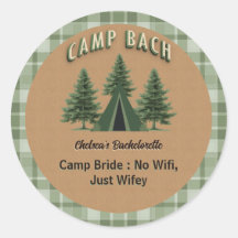 Rustic Camp Bach Plaid, Evergreen Tent Aangepaste 