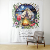 Rustic Camp Bride Bachelorette Weekend Wandkleed (In situ)