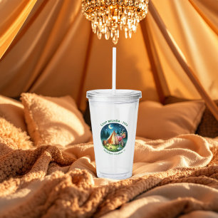 Rustic Camp Bride gepersonaliseerd Acryl Drinkbeker