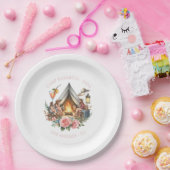 Rustic Camp Bride gepersonaliseerd Papieren Bordje (Feest)