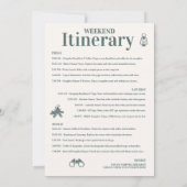 Rustic Camp Weekend Retreat Bachelorette Kaart (Achterkant)