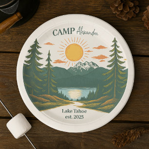 Rustic Camp Weekend Retreat Bachelorette Papieren Bordje