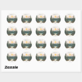 Rustic Camp Weekend Retreat Bachelorette Ronde Sticker (Vel)