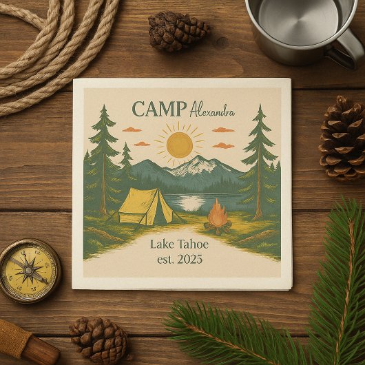 Rustic Camp Weekend Retreat Bachelorette Servet