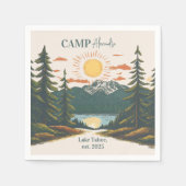 Rustic Camp Weekend Retreat Bachelorette Servet (Voorkant)