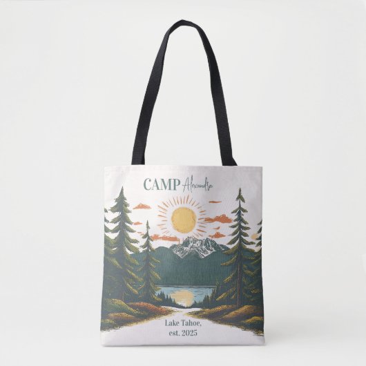 Rustic Camp Weekend Retreat Bachelorette Tote Bag (Voorkant)