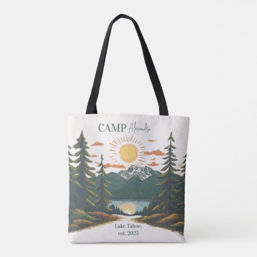 Rustic Camp Weekend Retreat Bachelorette Tote Bag (Achterkant)