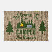 Rustic Camper Deurmat (Voorkant)