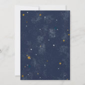 Rustic Camping Adventure Night Sky Baby Sprinkle Kaart (Achterkant)