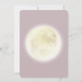 Rustic Camping Birthday White Moose Dusty Pink Kaart (Achterkant)