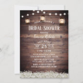 Rustic Camping Lantern String Lights Vrijgezellenf Kaart (Voorkant)