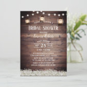 Rustic Camping Lantern String Lights Vrijgezellenf Kaart (Staand voorkant)