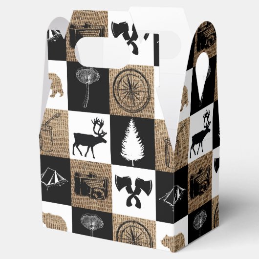 Rustic Camping Outdoor Adventure Bedankdoosjes (Geopend)