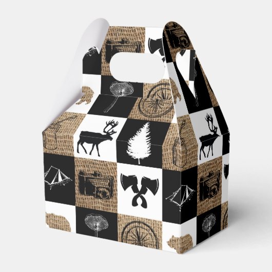 Rustic Camping Outdoor Adventure Bedankdoosjes (Voorkant Zijde)