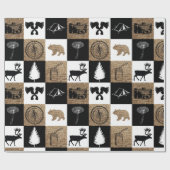 Rustic Camping Outdoor Adventure Cadeaupapier (Vlak)