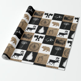 Rustic Camping Outdoor Adventure Cadeaupapier