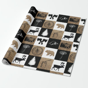 Rustic Camping Outdoor Adventure Cadeaupapier