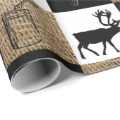 Rustic Camping Outdoor Adventure Cadeaupapier (Rol Hoek)