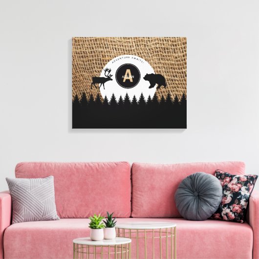 Rustic Camping Outdoor Adventure Canvas Afdruk (Insitu (Woonkamer))