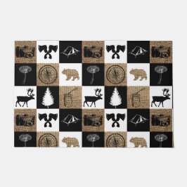 Rustic Camping Outdoor Adventure Deurmat