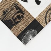 Rustic Camping Outdoor Adventure Fleece Deken (Hoek)