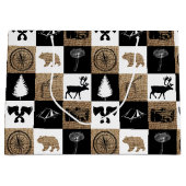 Rustic Camping Outdoor Adventure Groot Cadeauzakje (Voorkant)
