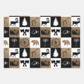 Rustic Camping Outdoor Adventure Inpakpapier Vel (Voorkant 3)