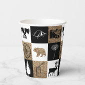 Rustic Camping Outdoor Adventure Papieren Bekers (Achterkant)