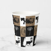 Rustic Camping Outdoor Adventure Papieren Bekers (Rechts)
