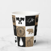 Rustic Camping Outdoor Adventure Papieren Bekers (Voorkant)