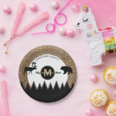 Rustic Camping Outdoor Adventure Papieren Bordje (Feest)