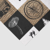 Rustic Camping Outdoor Adventure Tissuepapier (Detail)