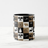 Rustic Camping Outdoor Adventure Tweekleurige Koffiemok (Center)