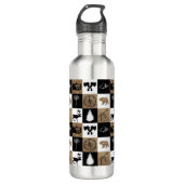 Rustic Camping Outdoor Adventure Waterfles (Voorkant)