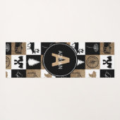 Rustic Camping Outdoor Adventure Yogamat (Achterkant (horizontaal))