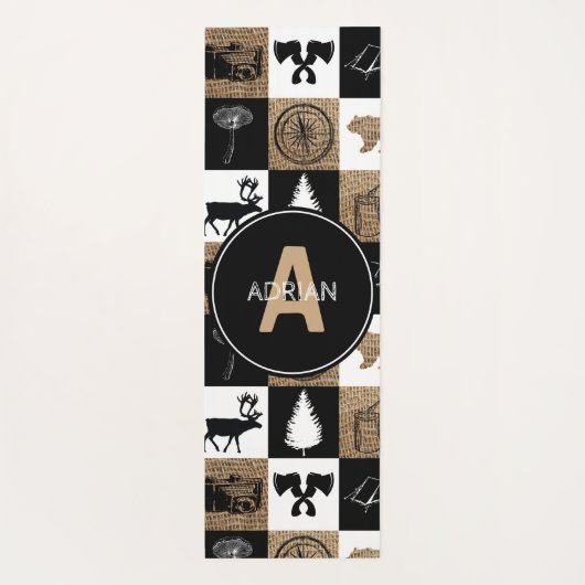 Rustic Camping Outdoor Adventure Yogamat (Achterkant)