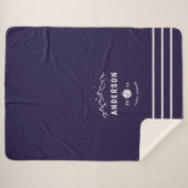 Rustic Camping Personalized Family Reunion Sherpa Deken (Voorkant (horizontaal))