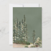 Rustic Camping Tent Adventure-Baby shower Kaart (Achterkant)