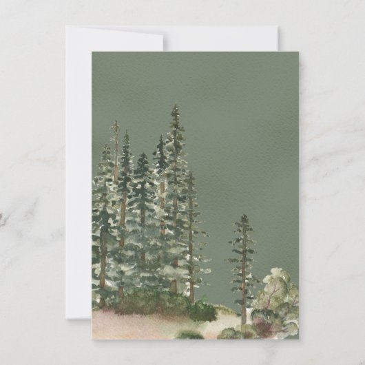 Rustic Camping Tent Adventure-Baby shower Kaart (Achterkant)