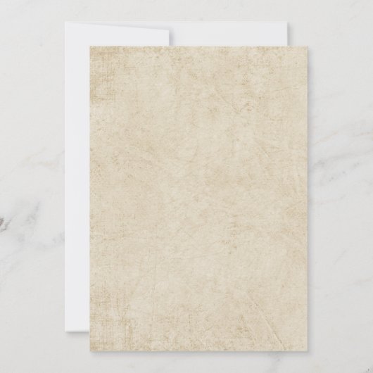 Rustic Camping Wedding Invitations Kaart (Achterkant)