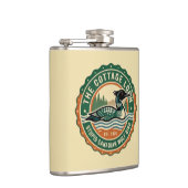 Rustic Canadian Loon Wolf Bird Wilderness Heupfles (Rechts)