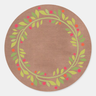 Rustic Canning  Homemade Jam of Pickles Ronde Sticker