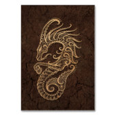 Rustic Capricorn Zodiac Sign on Stone Effect Kaart (Voorkant)