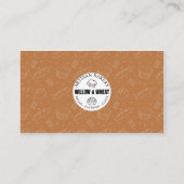 Rustic Caramel Bakery Loyalty Stamp Card Visitekaartje (Achterkant)